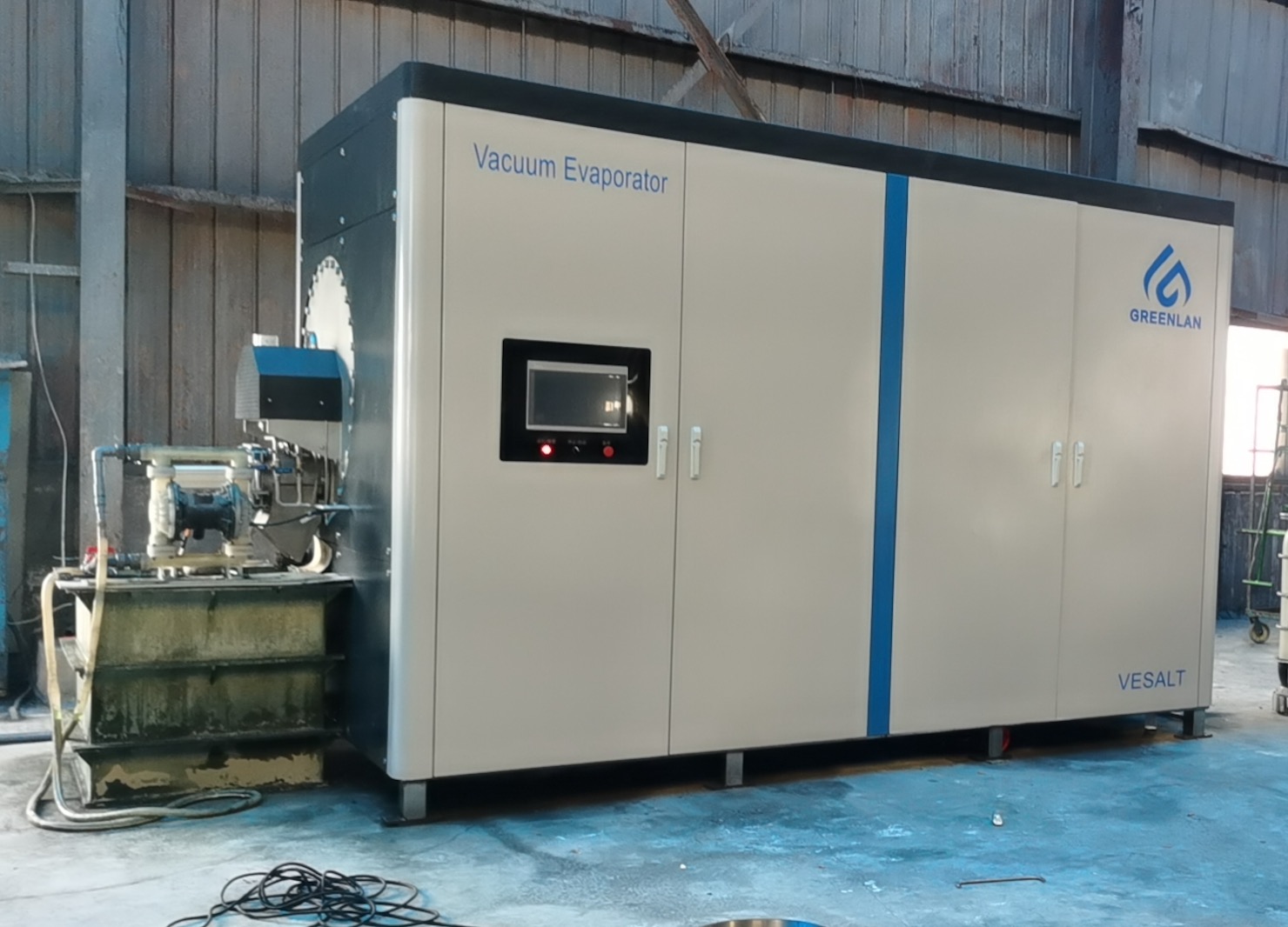 四川VESALT热泵刮板蒸发器镀镍废水案例