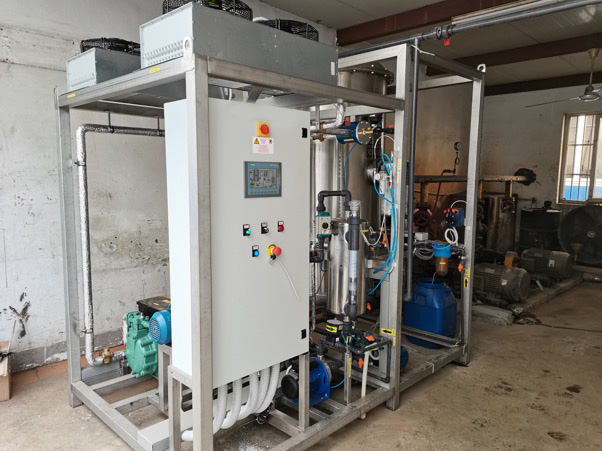 江苏无锡热泵低温蒸发器拉丝润滑废液案例